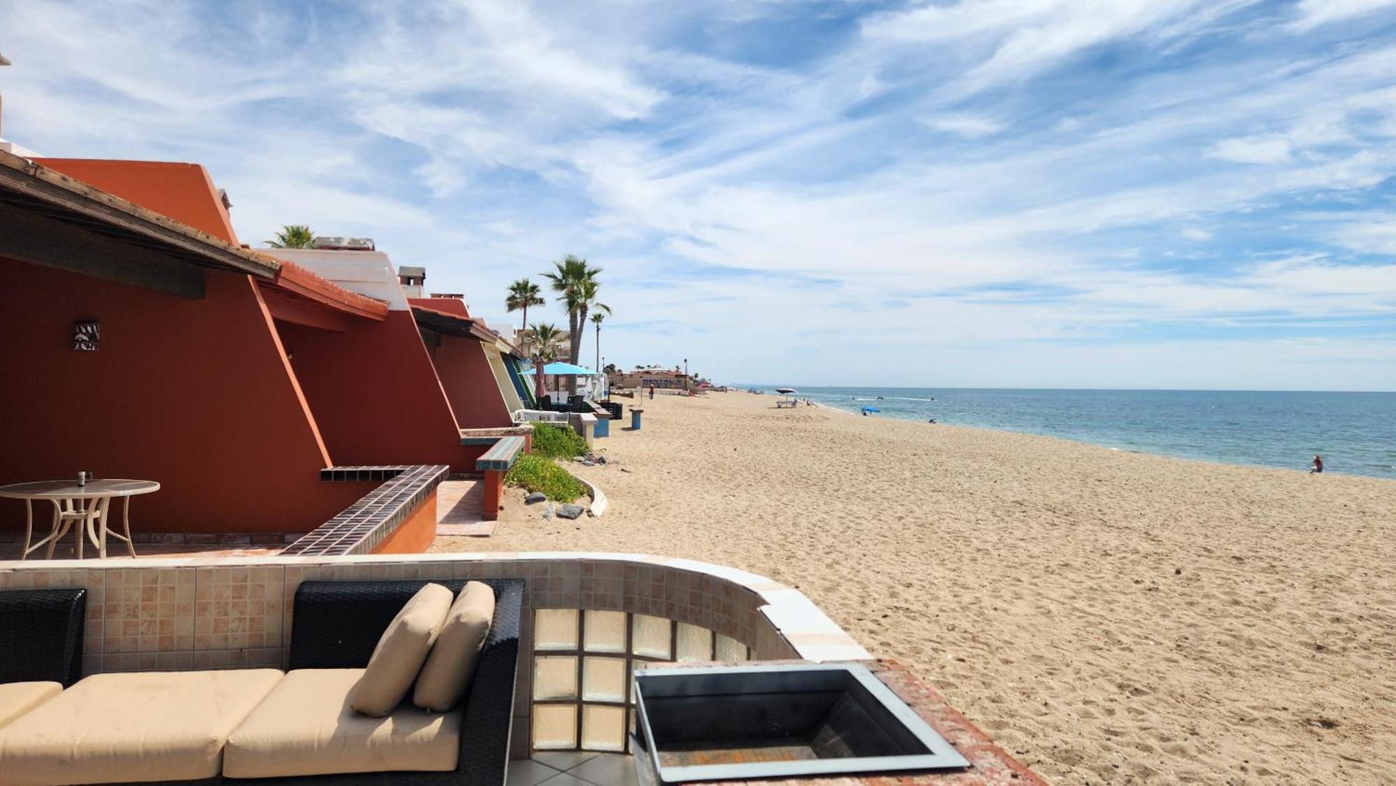 Las Brisas #8 Beachfront - On The Sand And Steps From Mannys For Tacos & Tequila Puerto Penasco Bagian luar foto